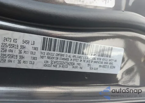 2017 Dodge Journey Crossroad Plus из США, поврежденный, VIN 3C4PDCGG2HT542934